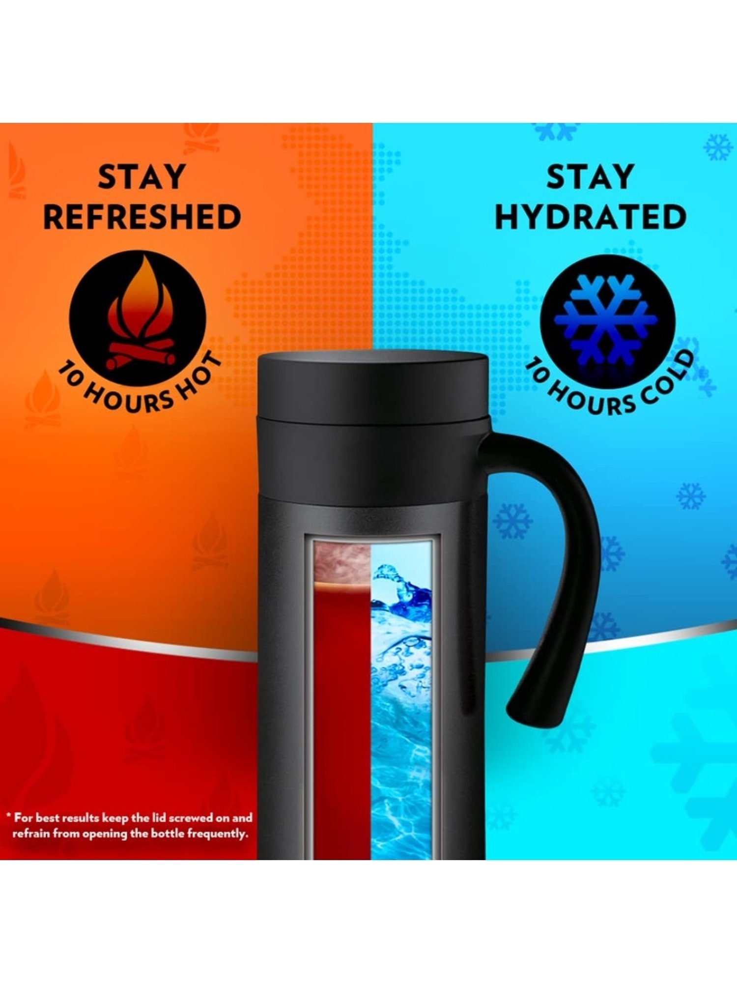 Borosil Black Insulated Coffee Mug 400 ml