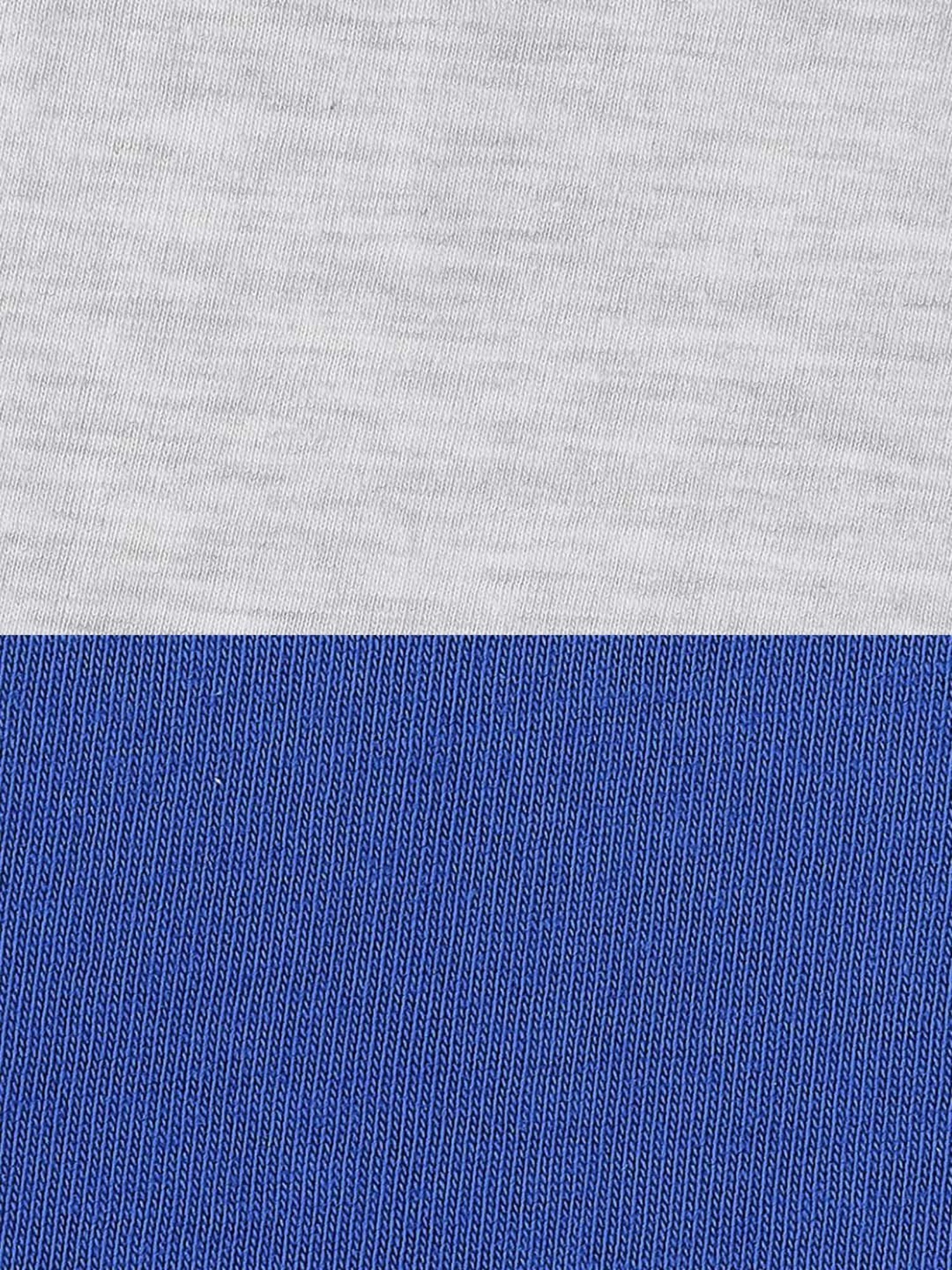 Pantaloons Baby Kids Blue & Grey Cotton Printed Full Sleeves T-Shirt