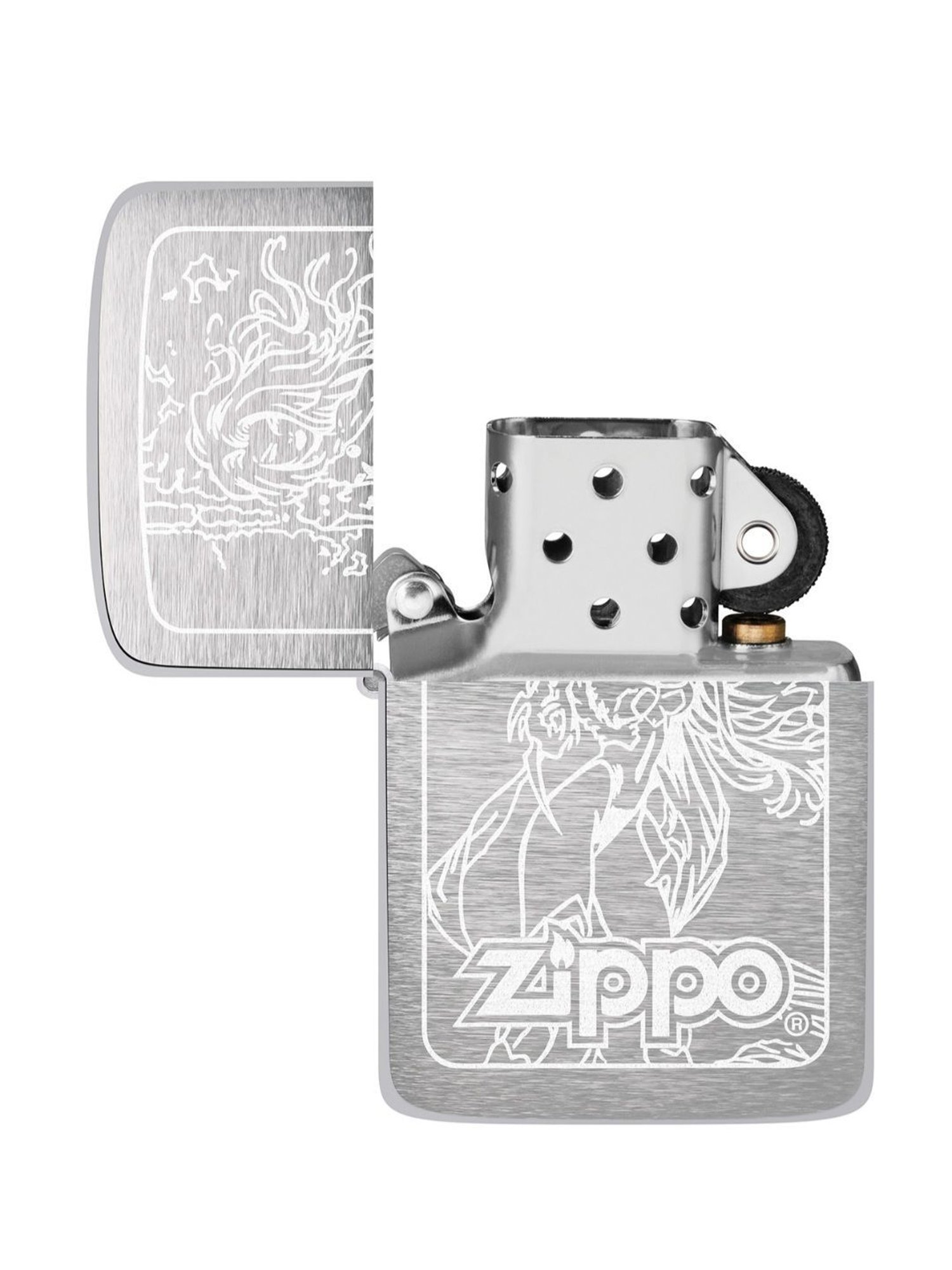 Zippo Silver Women 1941 Replica Brushed Design Brass Windproof Pocket Lighter