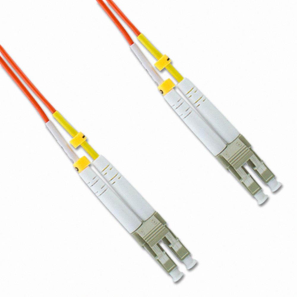 NavePoint LC-LC Fiber Optic Cable Duplex 50/125 Multimode 3M Orange