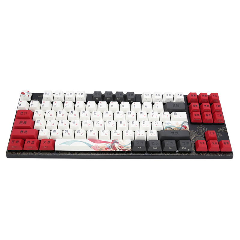 Varmilo VA87M Beijing Opera Mechanical Keyboard Wired Blue Cherry MX Switch Keyboard Adjustable Bracket Ergonomics