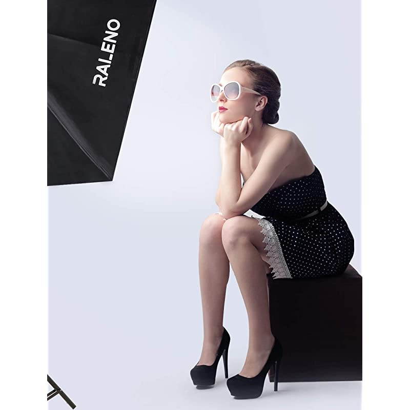 800W Softbox Lighting Kit 2X20X28 inch Professional Photography Continuous Lighting Equipment with 2 x 85W E27 Socket 5500K Bulbs for Portraits and Product Shooting