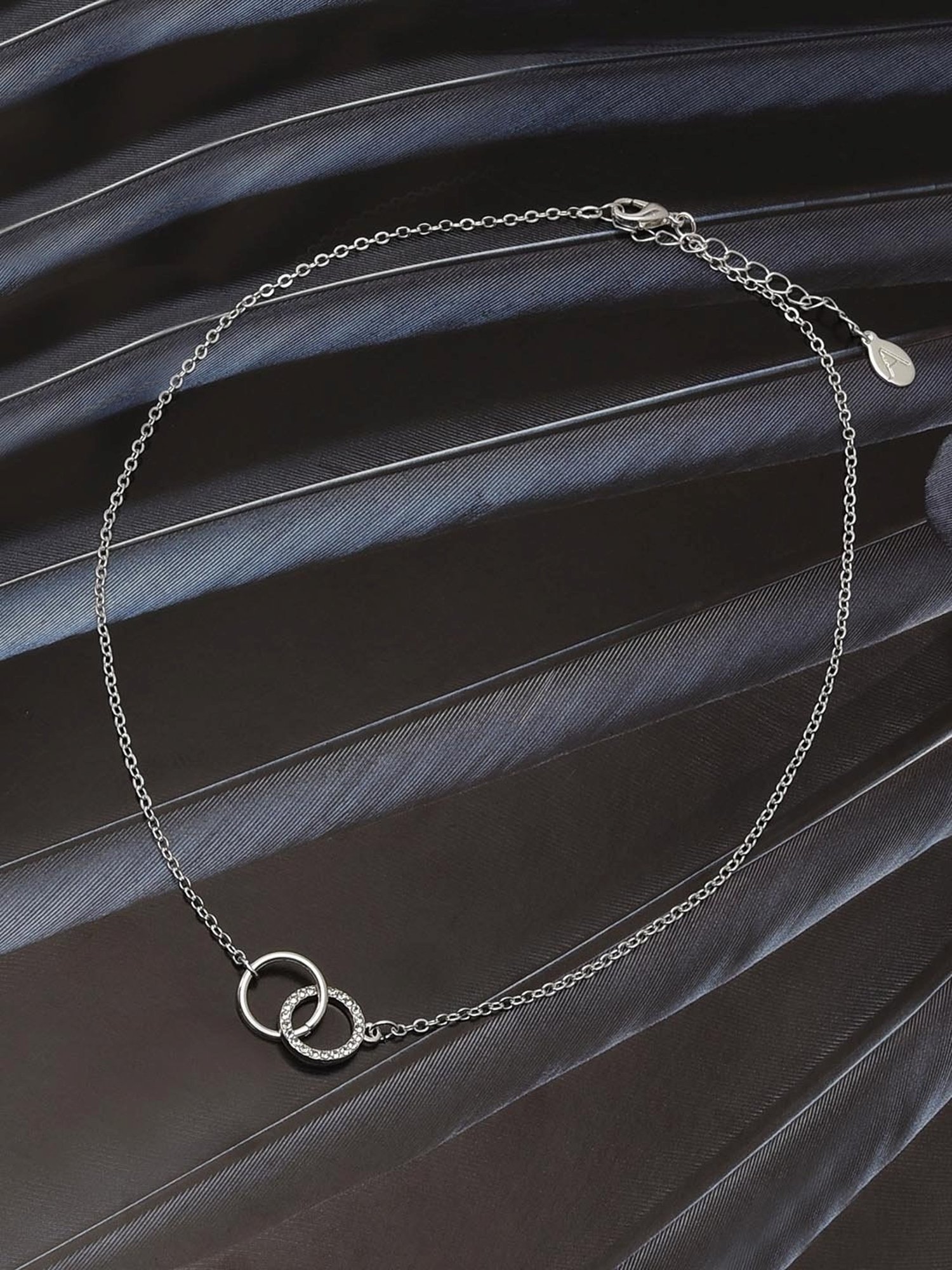 Accessorize London Circles Silver Alloy Casual Necklace