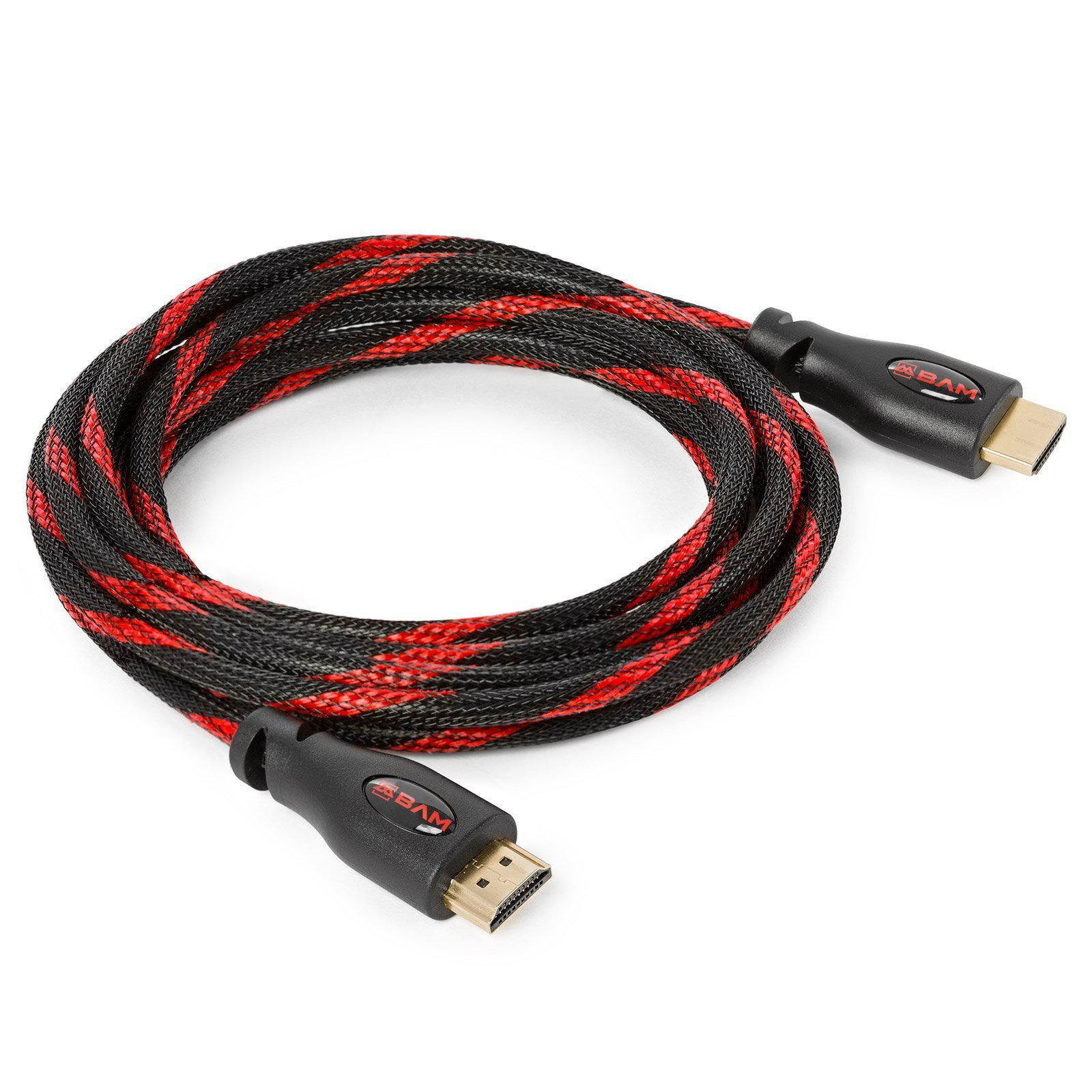 bam 3 pack high speed 4k hdmi cables  10 long