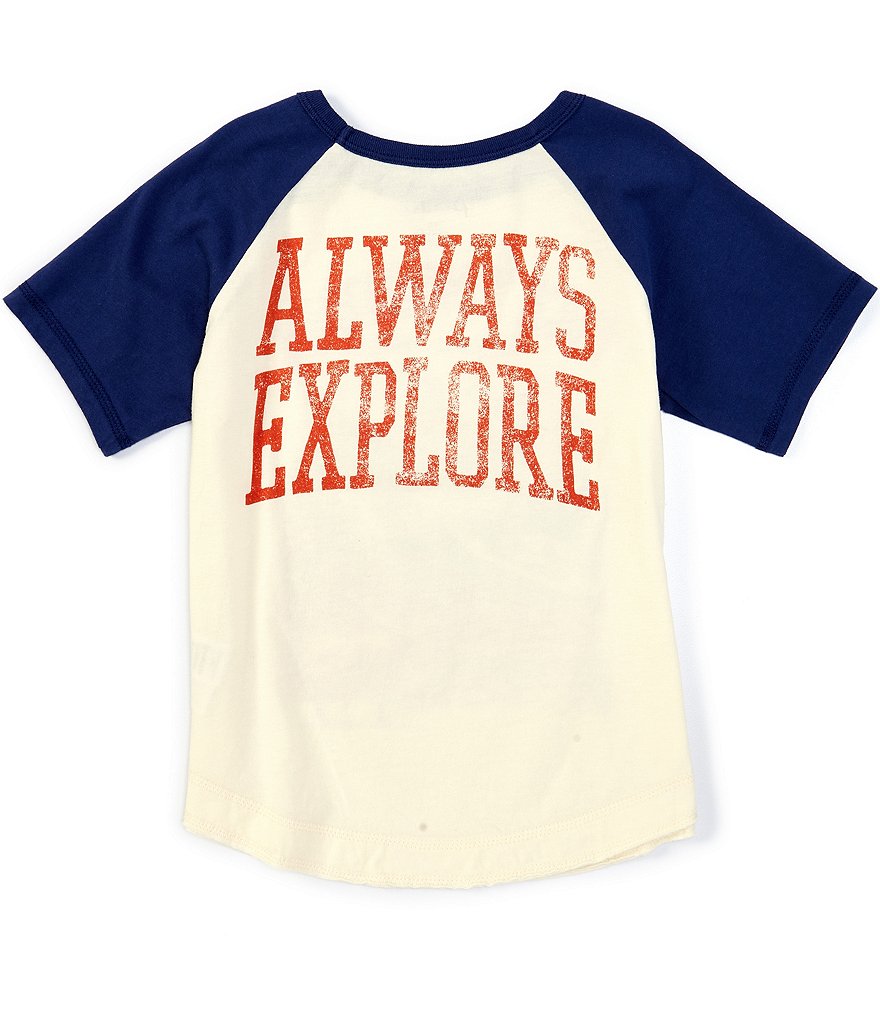Peek Little/Big Boys 2T-12 Short-Sleeve Always Explore Raglan Tee