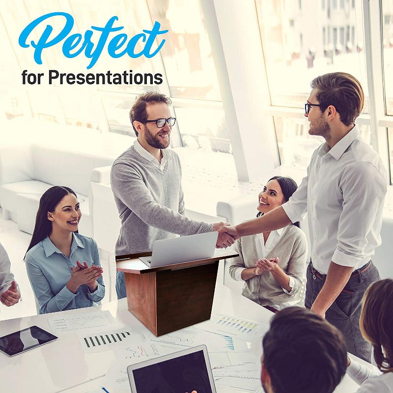 Pyle Foldable Professional Tabletop Portable Lectern Stand for Classrooms, Presentations, Lectures, Teachers and Offices