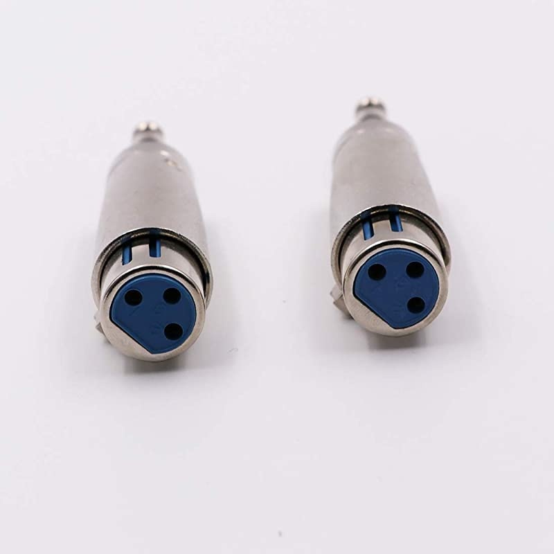 TRS to XLR Female Adapter Female XLR to Stereo Balanced Audio Connector - 2 Pack