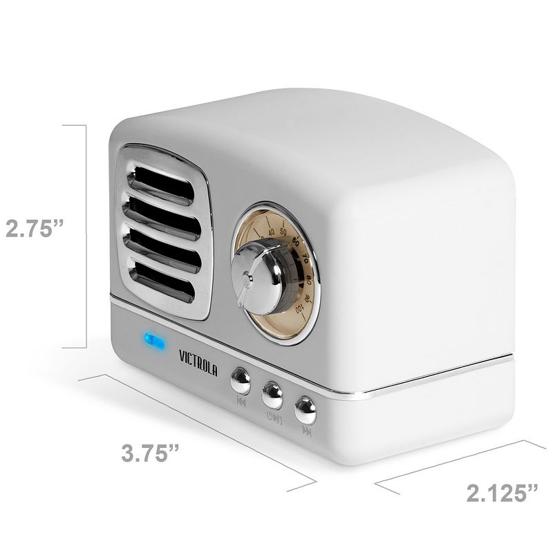 Victrola Lily Mini Bluetooth Stereo with FM Radio (White)