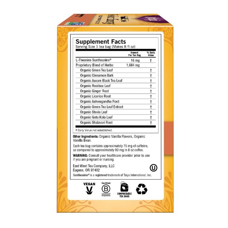 Yogi Tea - Vanilla Spice Perfect Energy Tea - 16ct