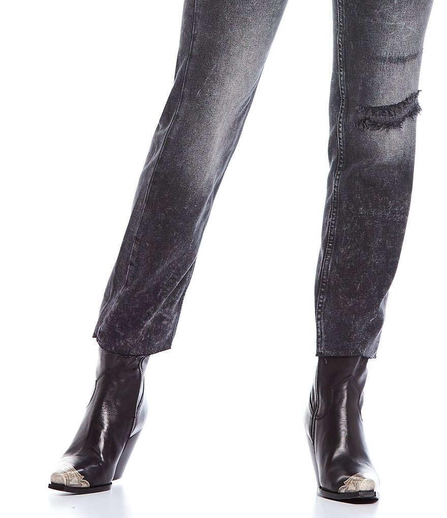 bionica Denali 2 Collection Derinda Waterproof Leather Block Heel Lug Sole Combat Booties