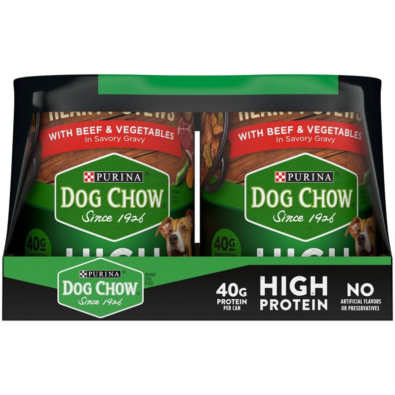 Purina Dog Chow High Protein Hearty Stews Beef & Chicken Wet Dog Food - 13oz/6ct Variety Pack