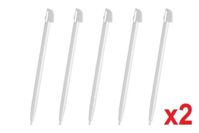 Hellfire Trading 10 Wii U White Touch Stylus Pen Wii Rigid Plastic For Nintendo