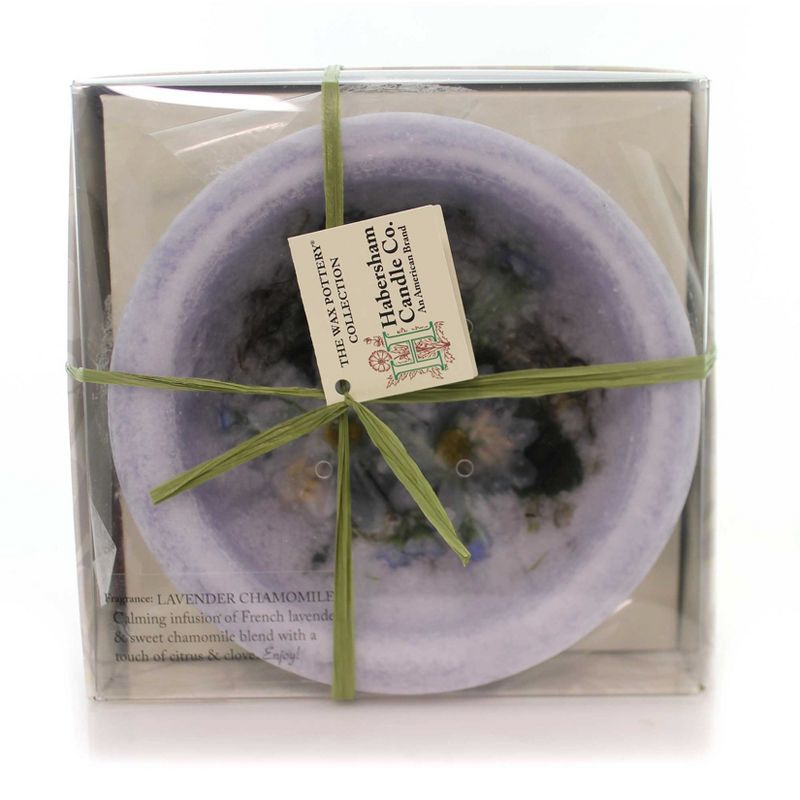 Habersham Candles 2.5" Lavender Chamomile Vessel Flameless Fragrance Wax Pottery  -  Flameless Candles