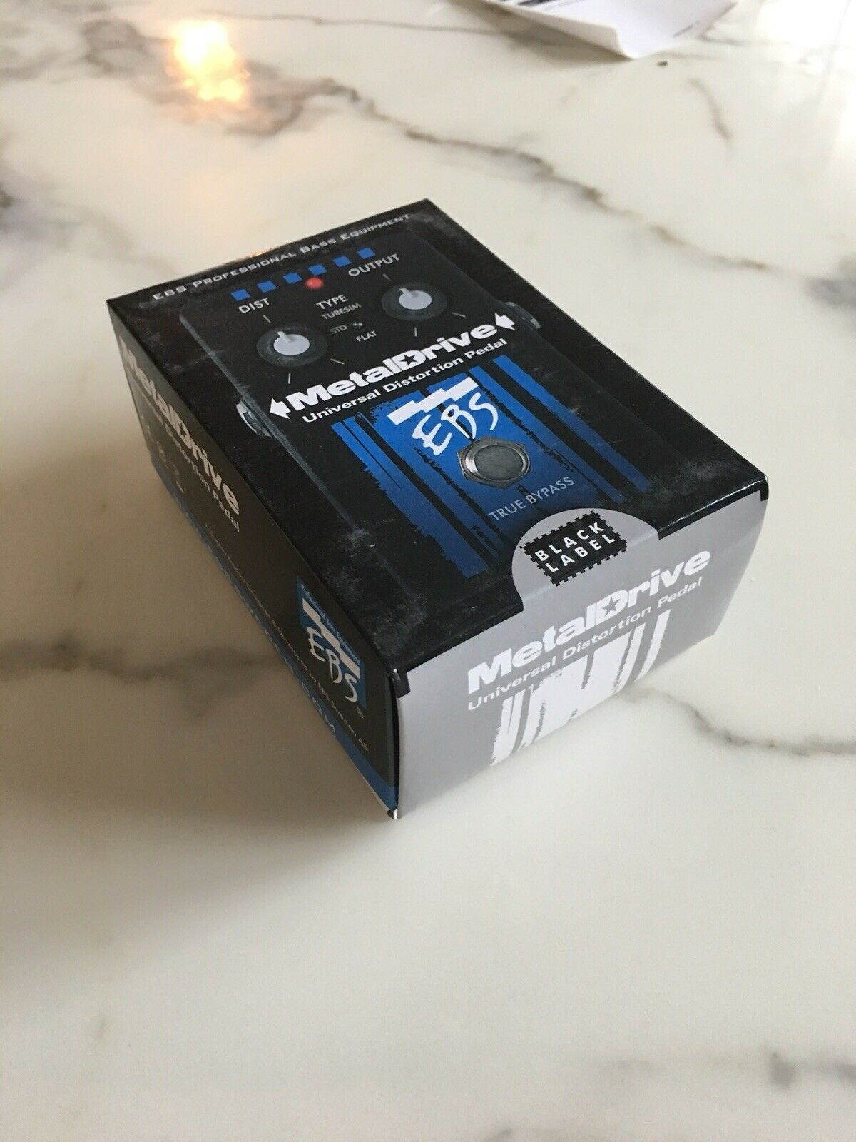EBS Metaldrive Bass Metal Drive Universal Distortion Guitar Effect Pedal NEW