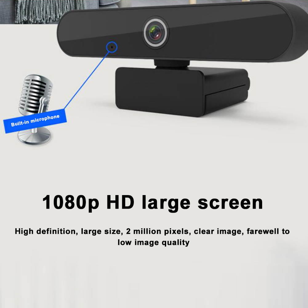 1080P Teaching HD Webcam USB With Hi-Fi Microphone 360 Degree Rotation 12.0MP 30FPS Desktop Laptop Computer PC Webcam