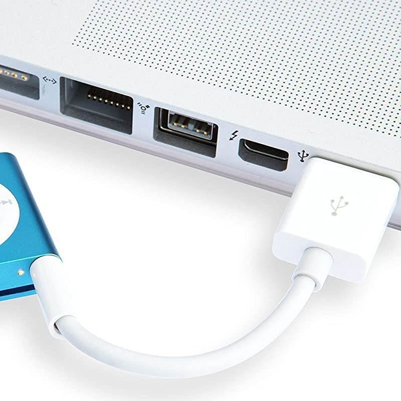 USB Date Cable Replacement for iPod Shuffle Charger Cable2Pack 35mm JackPlug to USB Power Charger Sync Data Transfer Cable for iPod Shuffle 3rd 4th 5th 67 Gen MP3