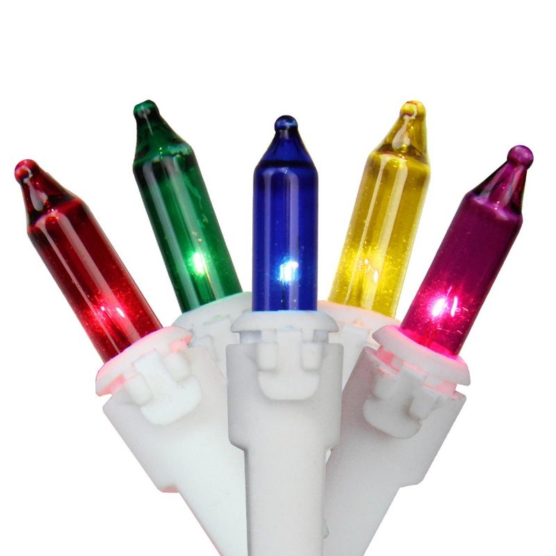 Brite Star 50ct Mini Christmas Lights Multi-Color - 36.75' White Wire