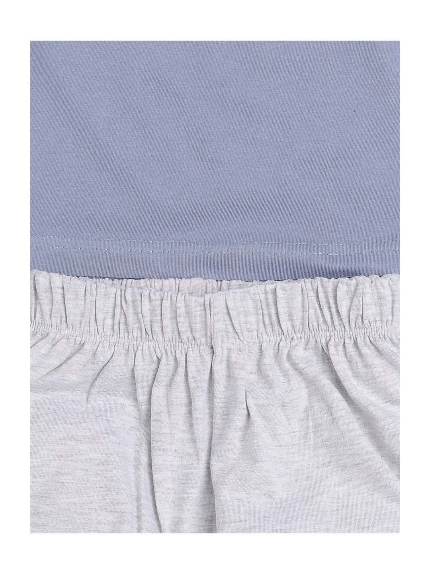 Todd N Teen Kids Grey Cotton Printed T-Shirt & Pyjamas