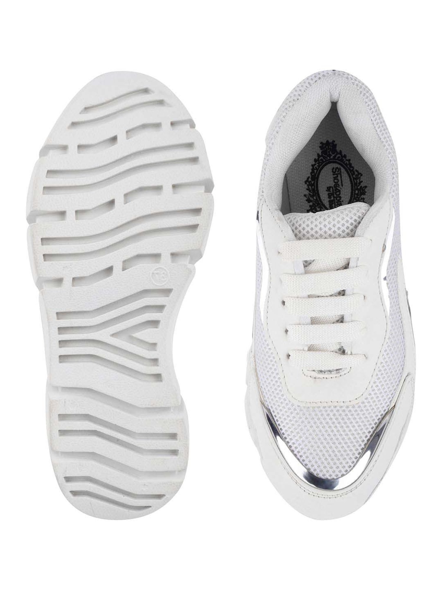 Shoetopia Kids White Walking Shoes