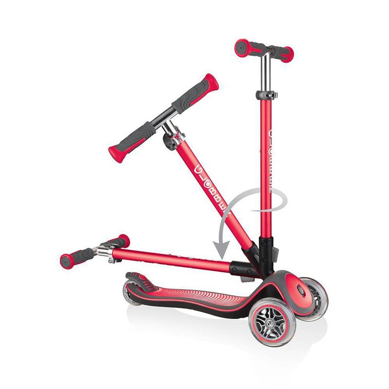 Globber Elite Deluxe Kick Scooter - Red