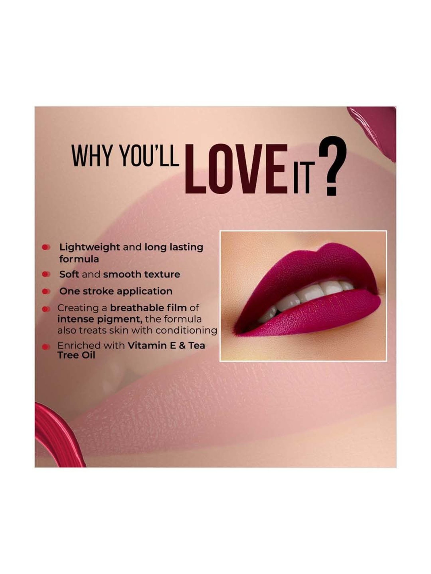 Colorbar Powerkiss Vegan Matte Lipcolor-Owe Me-013 Nude - 5 ml