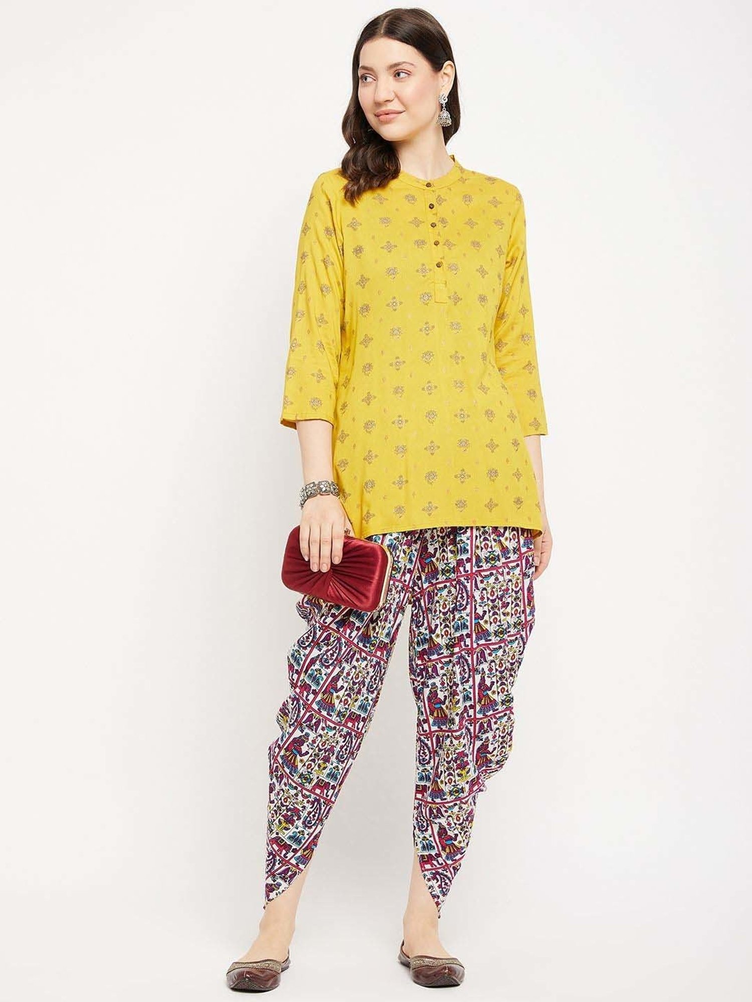 Castle Multicolored Printed Dhoti Pants