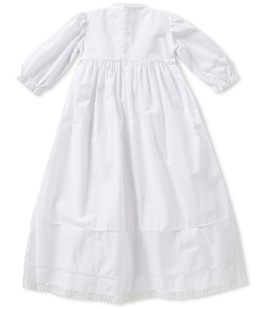 Feltman Brothers Baby Girls Newborn-12 Months Smocked Christening Gown and Hat Set
