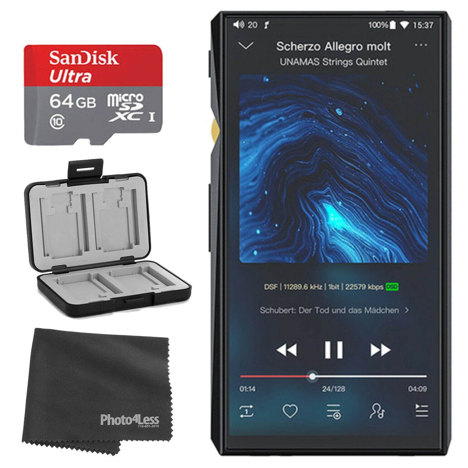 FiiO M11 Pro Android Hi-Res Lossless MP3 Music Player with Dual AK4497, THX AAA amp, aptX/atpX HD/LDAC/Bluetooth/DSD/Tidal/Spotify/5G WiFi/4.4 Balance Output, Full Touch Screen