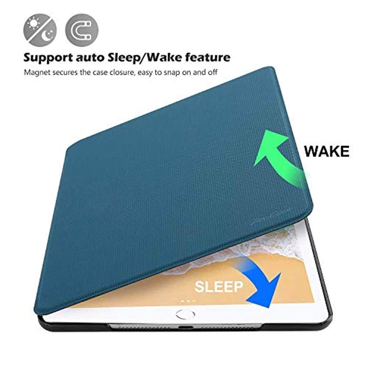 ProCase iPad 9.7 (2018 & 2017) / iPad Air 2 / iPad Air Case Bundle with Screen Cleaning Pad Cloth Wipes