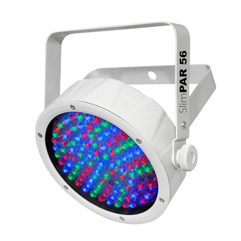 Chauvet DJ SlimPAR 56 LED DMX Flat Can Wash Light Effect, White + Transport Bag