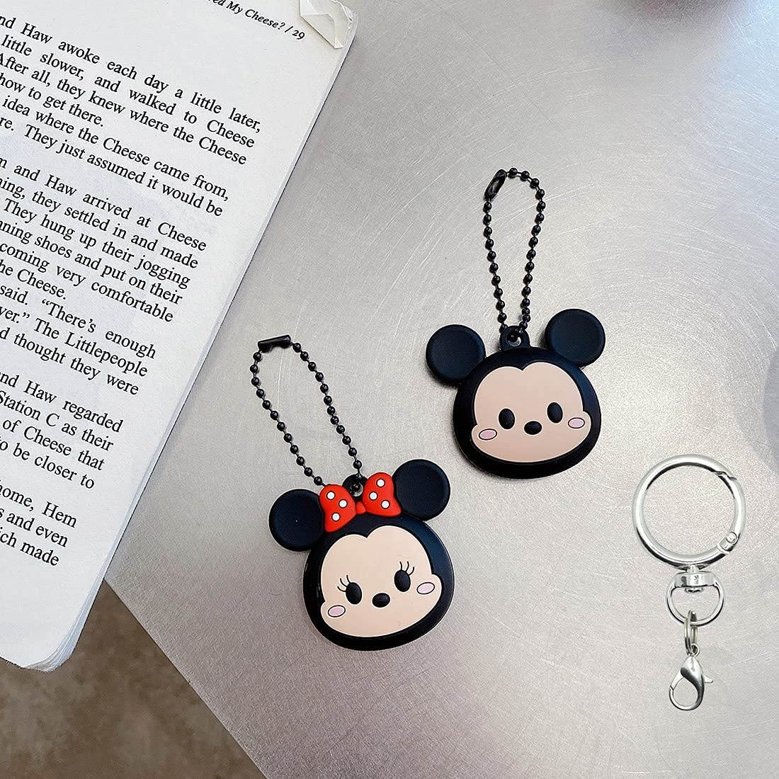 AKXOMY Compatible with AirTag Case, Cute Cartoon Mickey AirTag Cover, Mickey Mouse Soft Silicone Shockproof Protective Case Cover and Skin for Apple AirTag Case (Mickey-A)