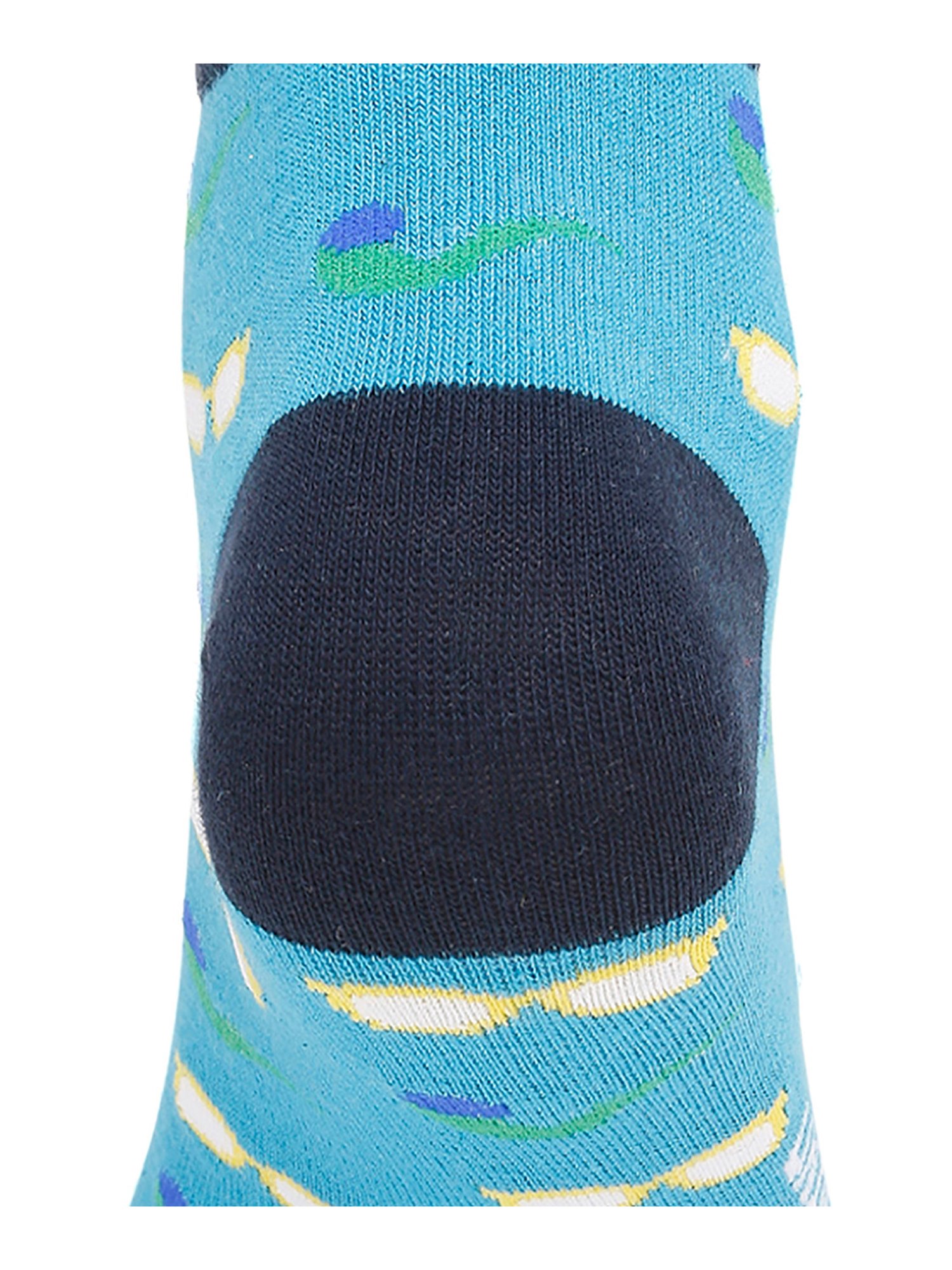 UnderJeans by Spykar Torquoise Printed Socks
