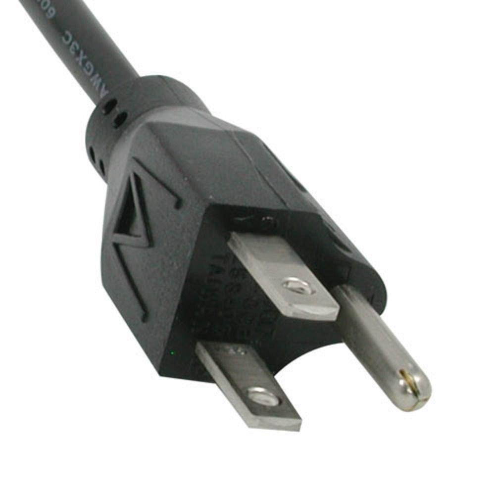 C2G/Cables to Go 53406 18 AWG Universal Power Cord (NEMA 5-15P to IEC320C13) TAA Compliant, Black (12 Feet, 3.65 Meters)
