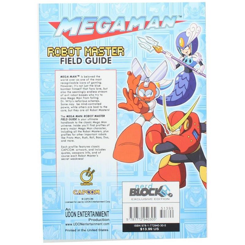 Nerd Block Mega Man: Robot Master Field Guide Paperback Book
