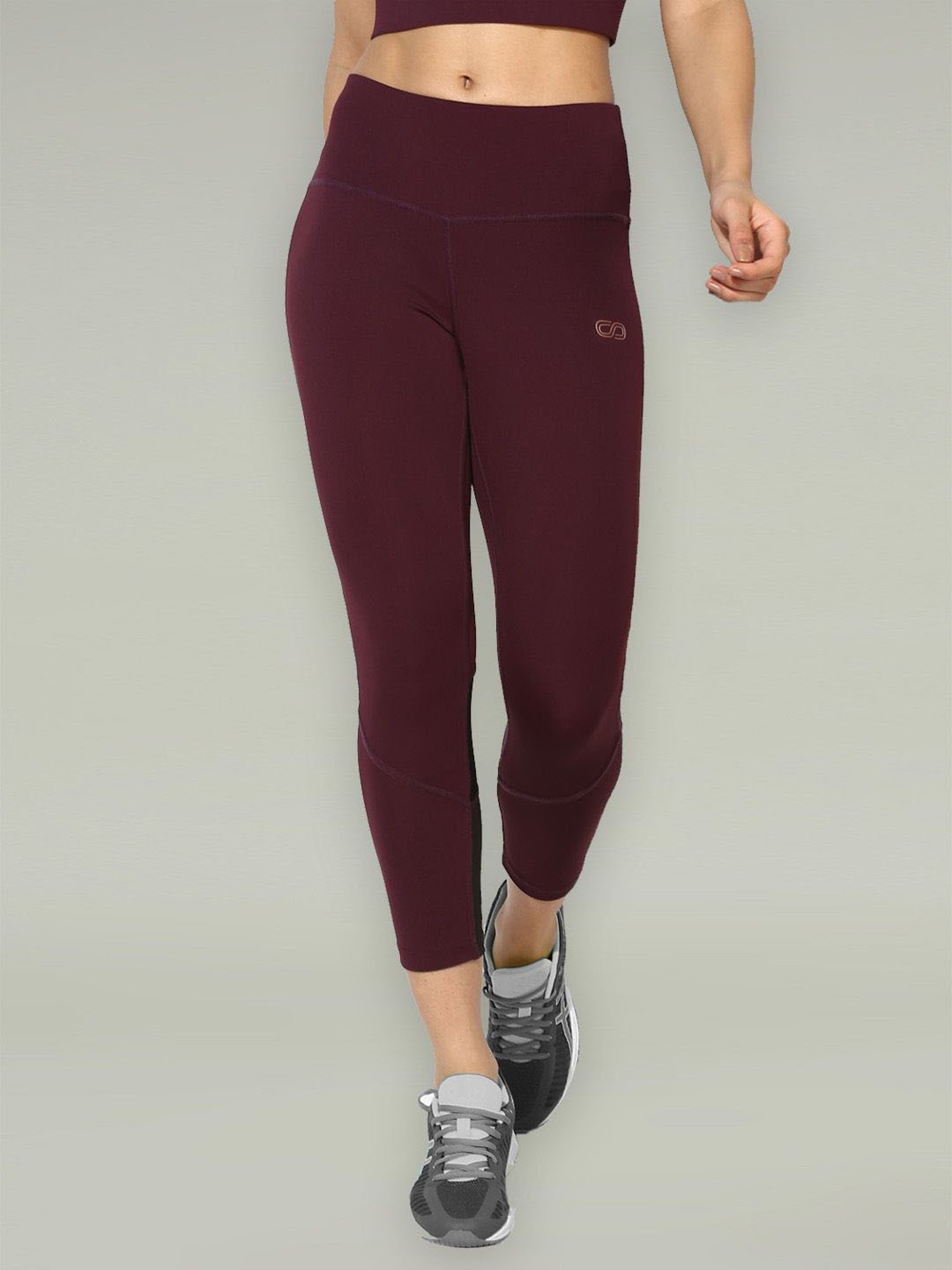SILVERTRAQ Wine Logo Print Leggings