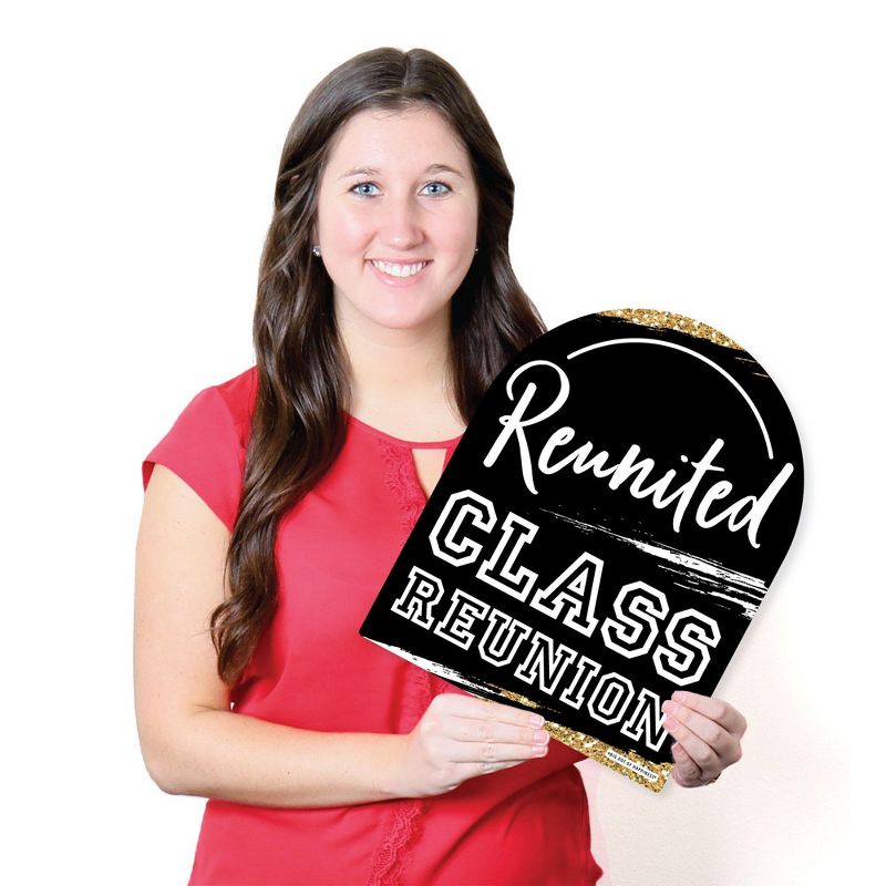 Big Dot of Happiness Reunited - Outdoor Lawn Sign - School Class Reunion Party Yard Sign - 1 Piece
