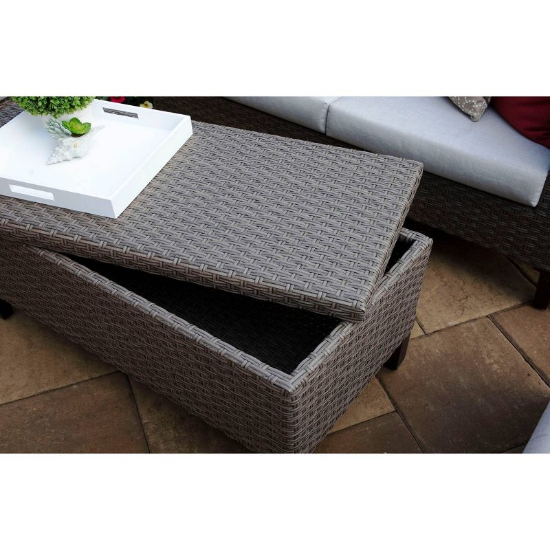 Laurel 4pc Sunbrella Deep Seating Set Gray - Canopy Home and Garden