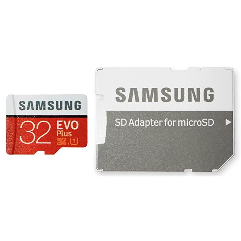 32GB  Evo Plus Micro SDHC Class 10 UHS1 32G Memory Card for  Galaxy S8 S8+ S8 Note S7 S7 Edge S5 Active S4 S3 Cell Phone with Everything But Stromboli Card Reader MBMC32