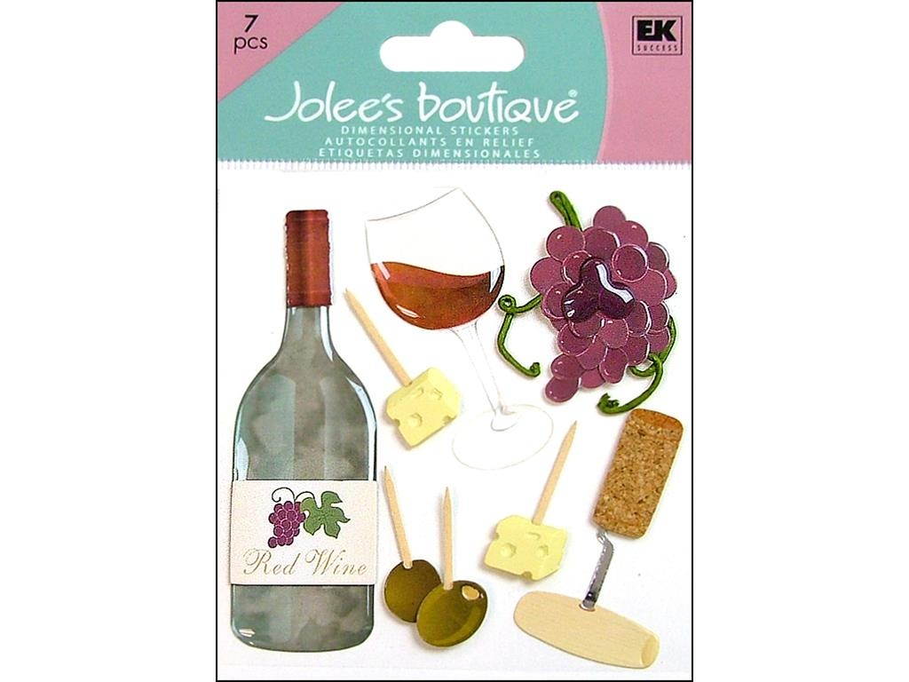 Jolee's Boutique Dimensional Stickers-Wine Tasting