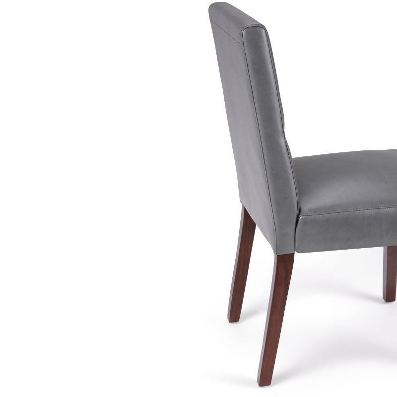 Set of 2 Seymour Parson Dining Chair Faux Leather Stone Gray - WyndenHall