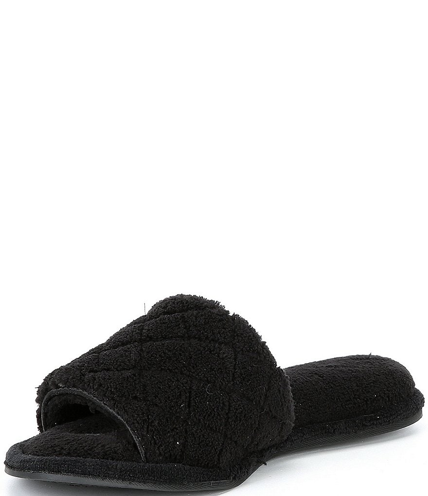 Cabernet Quilted Microfiber Terry Slippers