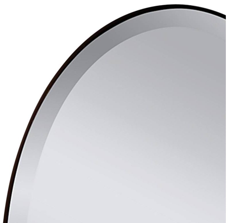 Johnson 24 1/4" x 36 1/4" Oil Rubbed Bronze Oval Wall Mirror