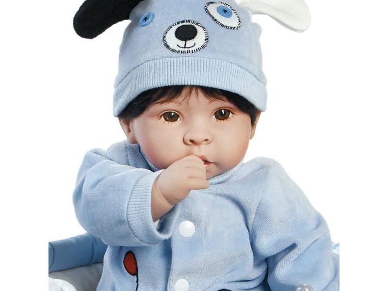Paradise Galleries Reborn Baby Doll Boy "Finn & Sparky" Boy Baby Doll. 17" Weighted Realistic  Doll with 9 Baby Doll Accessories. Age 3+
