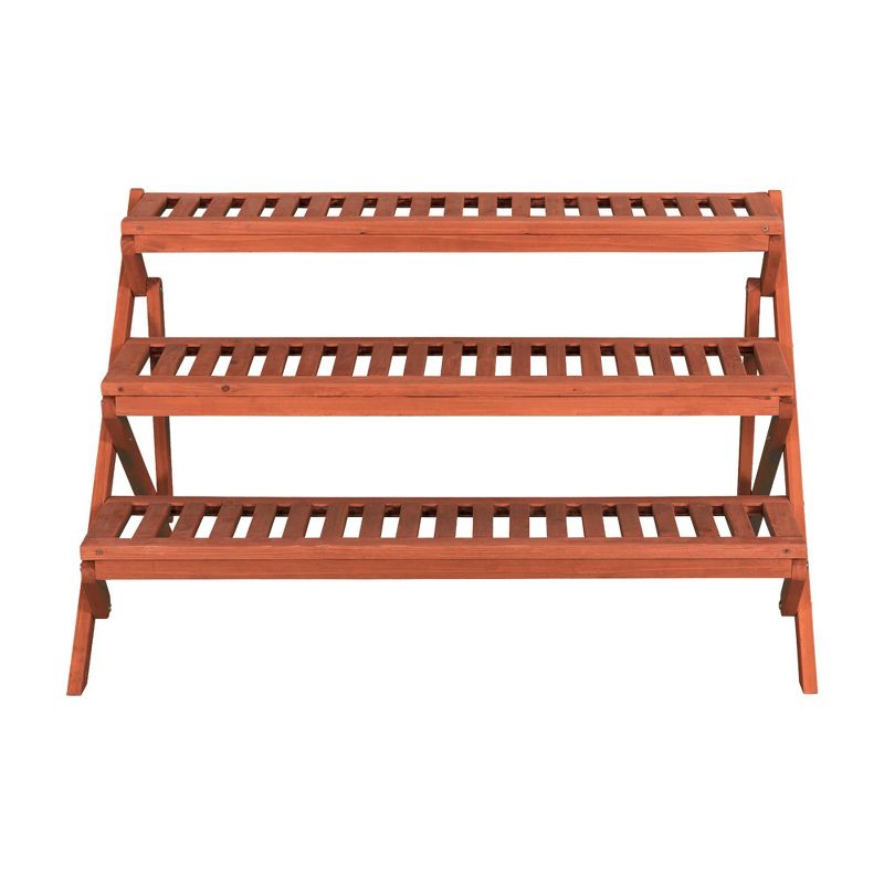 20" H Novelty Wood Planter Stands And Holders - Brown - Leisure Season