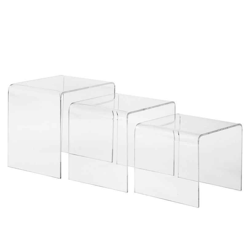 Janice Nesting Tables Clear - Edgemod
