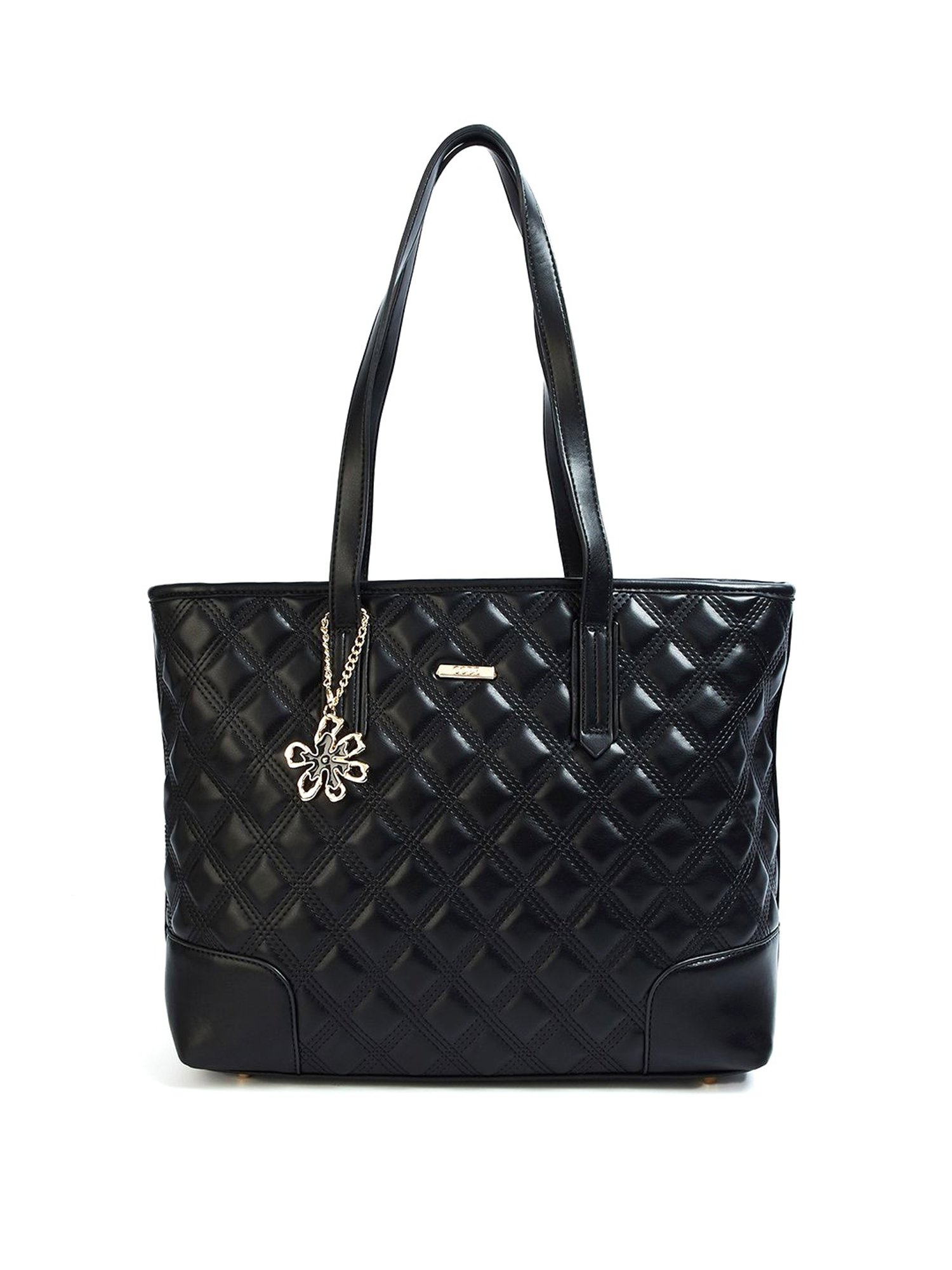 Code by Lifestyle Black Quilted Shoulder Bag