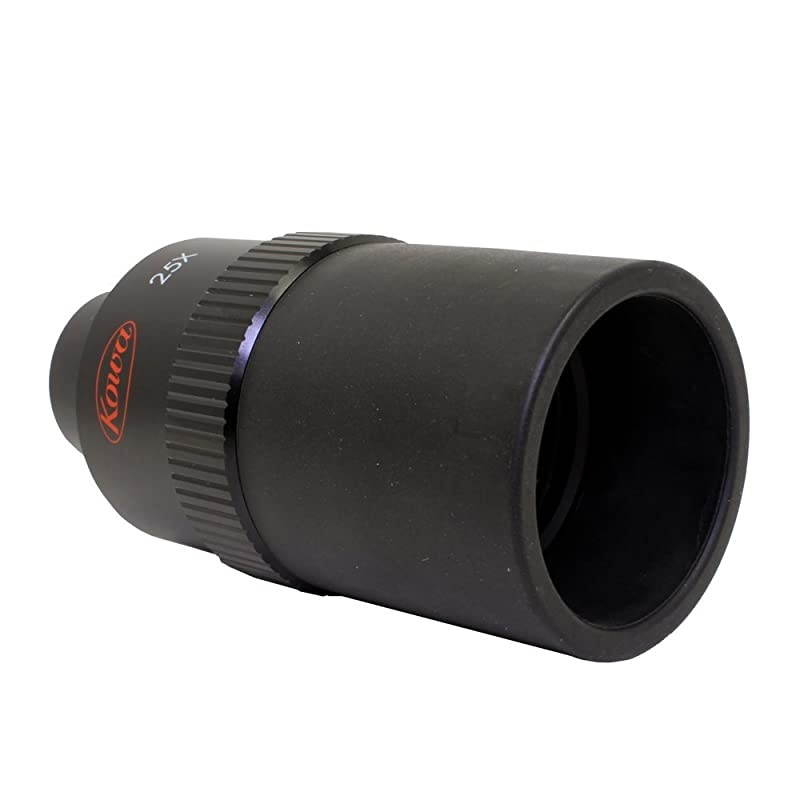 Long Eye Relief Eyepiece for 66 mm and 60 mm Spotting Scopes 25x Wide Black
