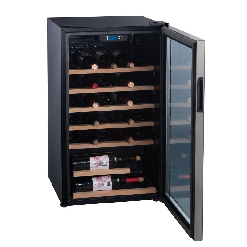 Whirlpool 33 Bottle 3.6 Cu. Ft Wine Fridge-Stainless Steel-WHW36S
