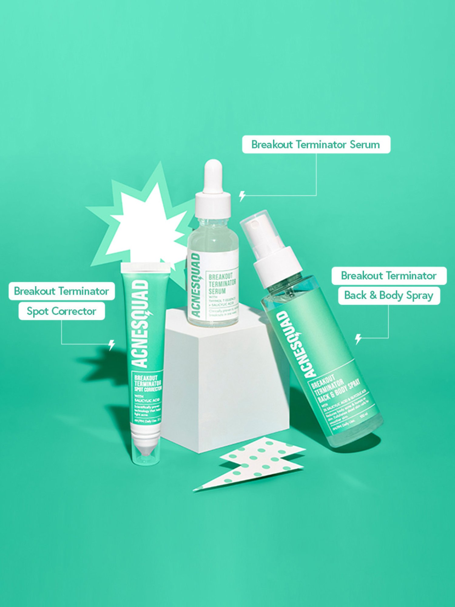 Acne Squad Breakout Terminator Back & Body Spray - 100 ml