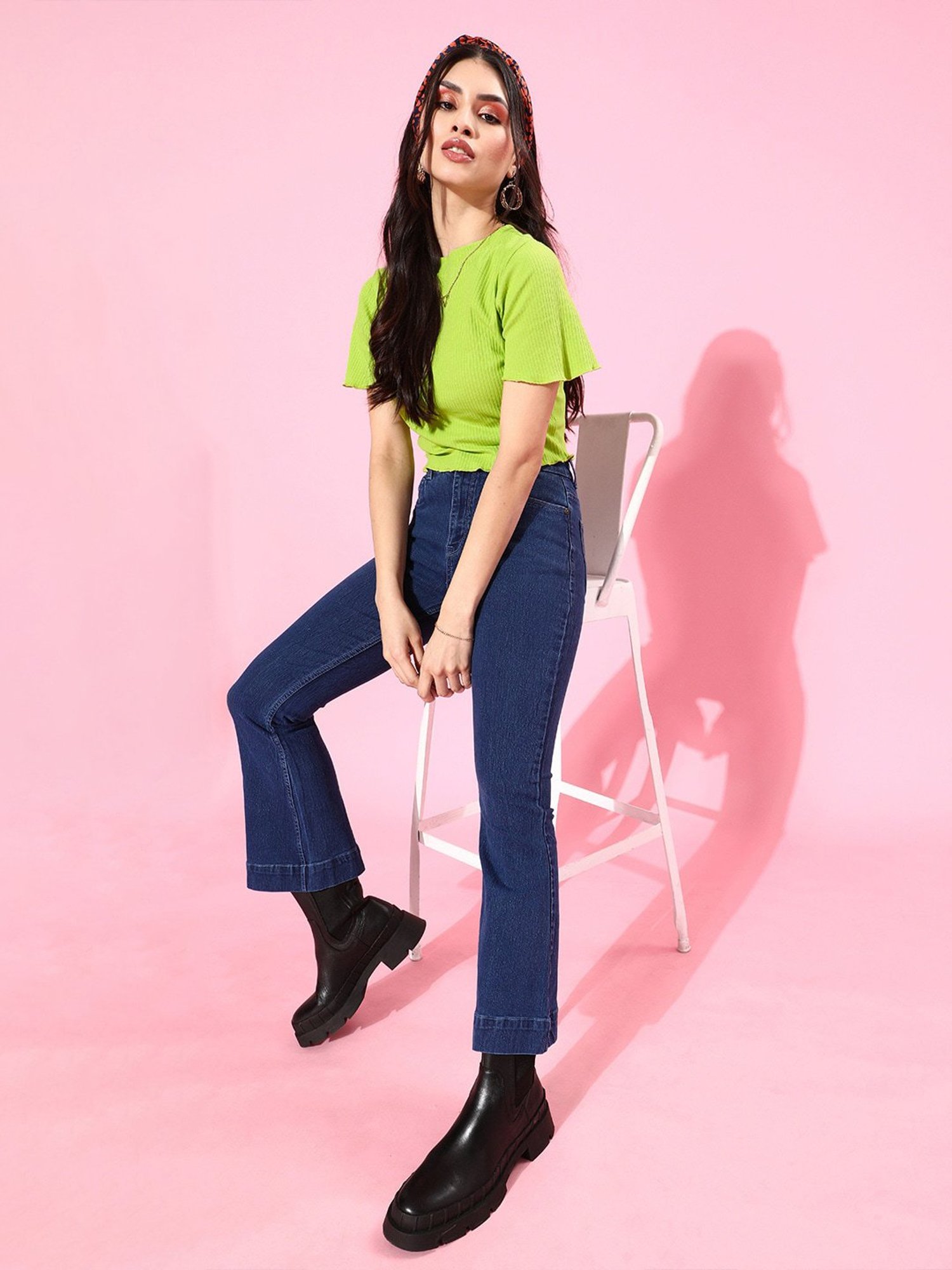 Melon by PlusS Green Crop Top